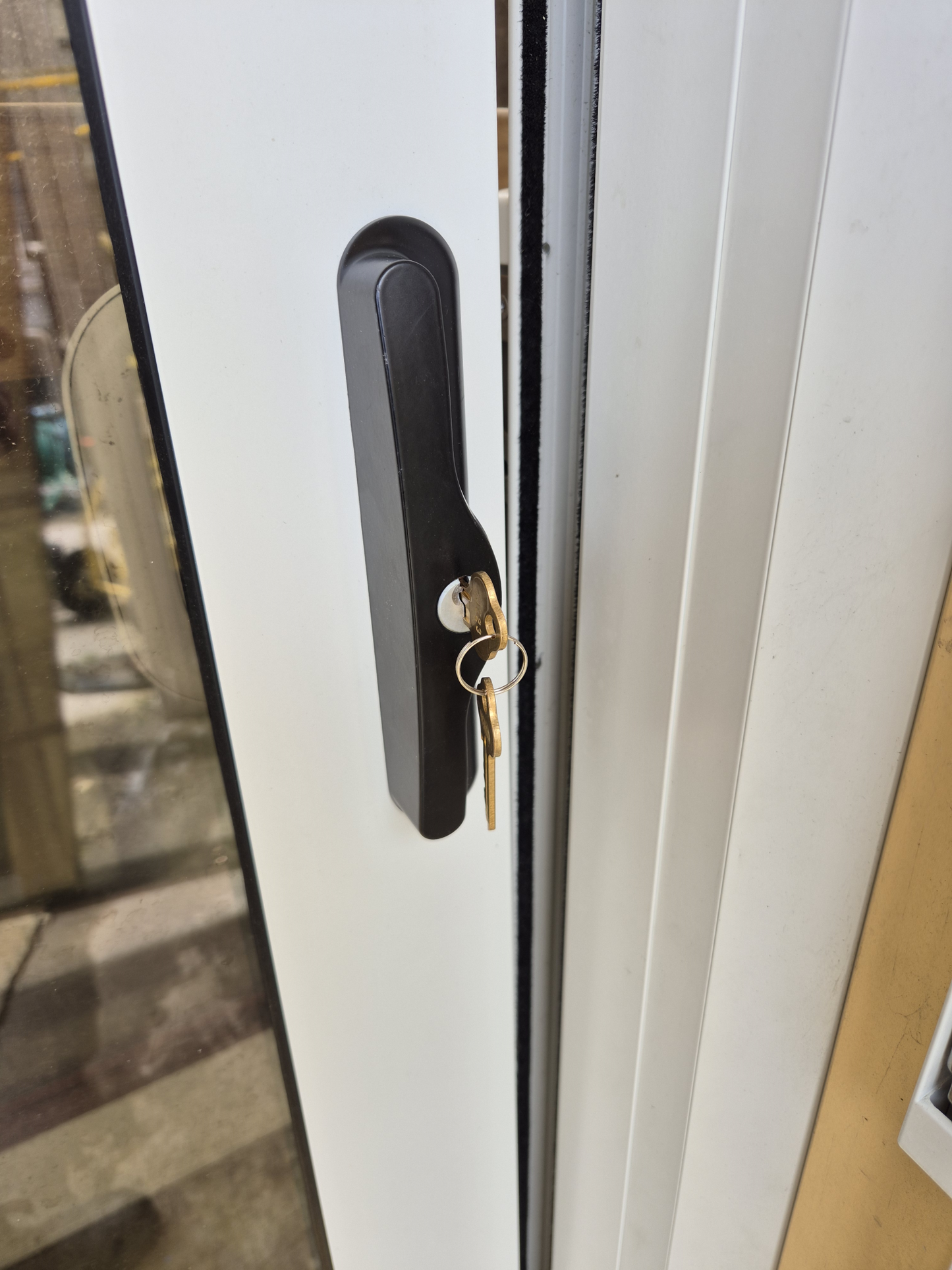 NEW Double Glazed Off White Stacker Slider 1870 H x 2415 W #DG018 ( 1 left )