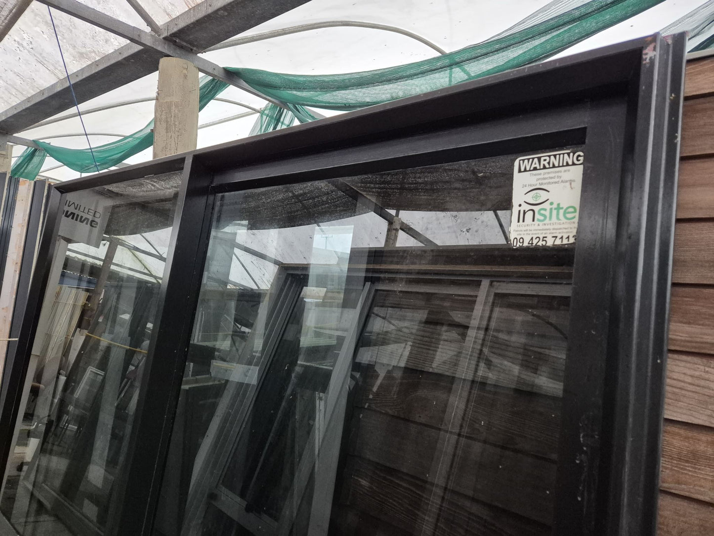 Painted Black Ranchslider 2 m H x 2 m W #R1927