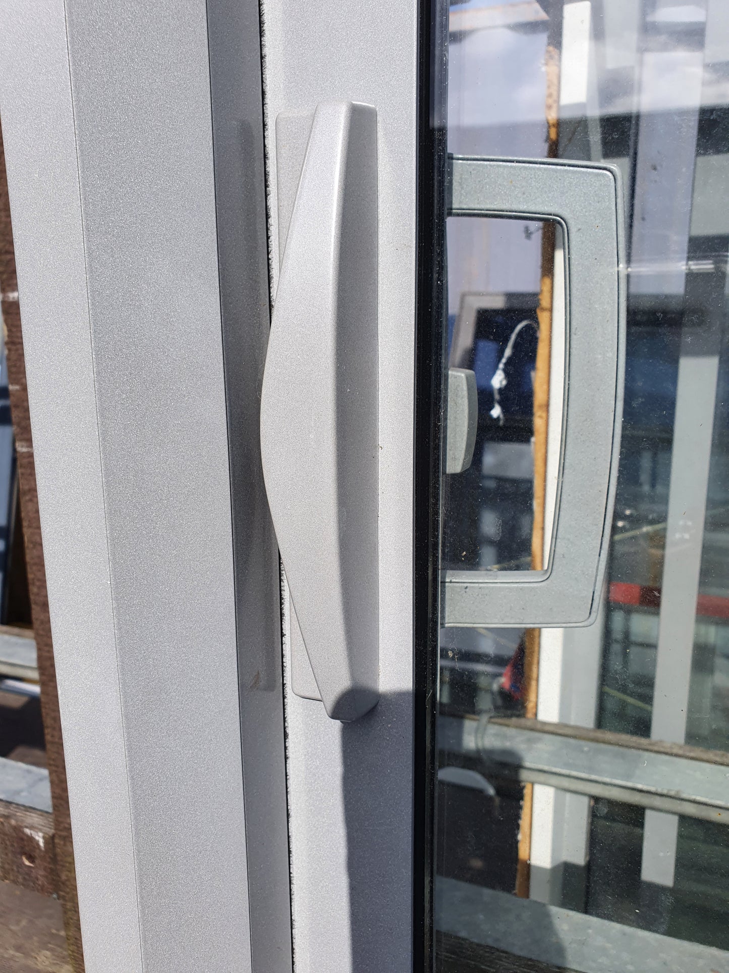Double Glazed Silver Pearl Full Pane Ranchslider 2400 H x 1680 W #RS141