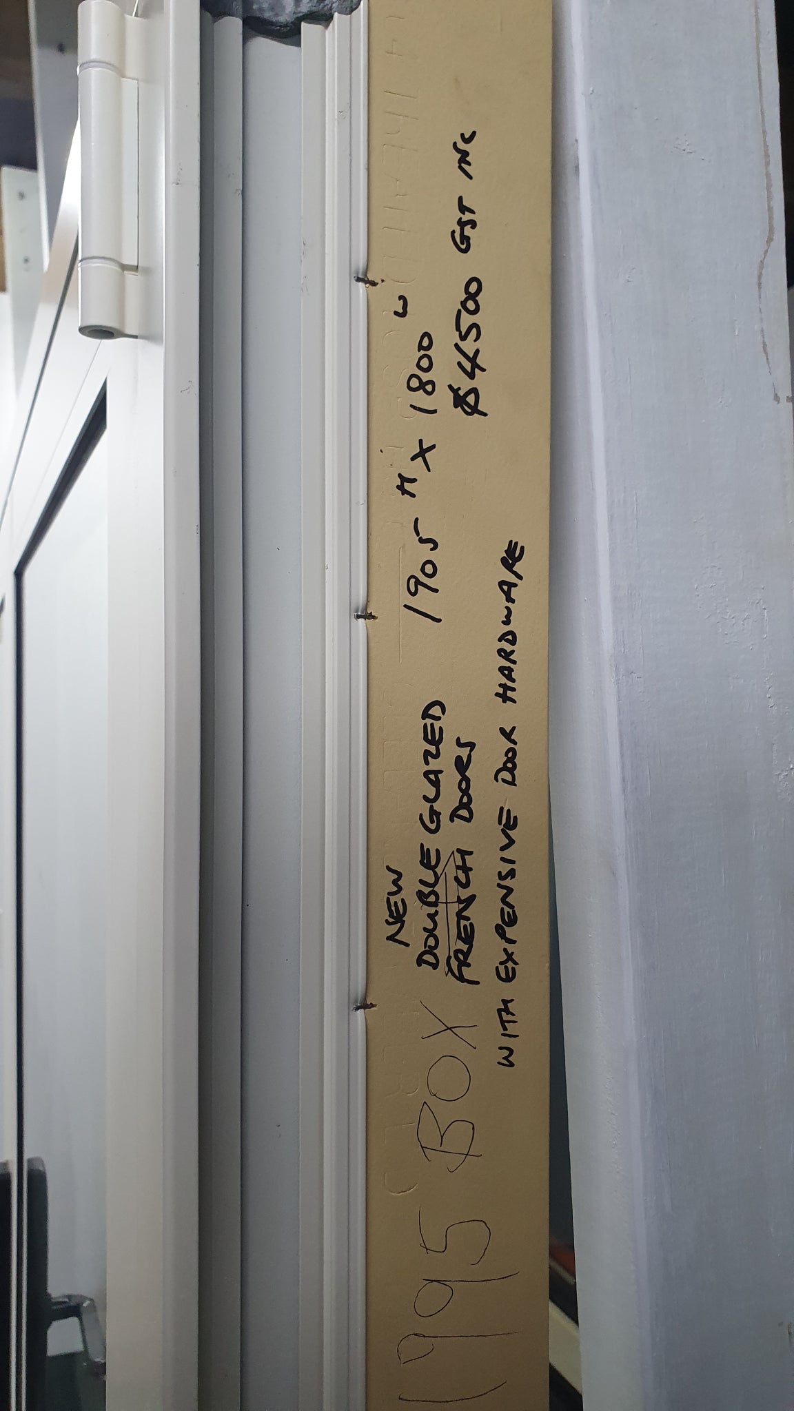 NEW, DOUBLE GLAZED FRENCH DOORS 1905 H x 1800 W #F4