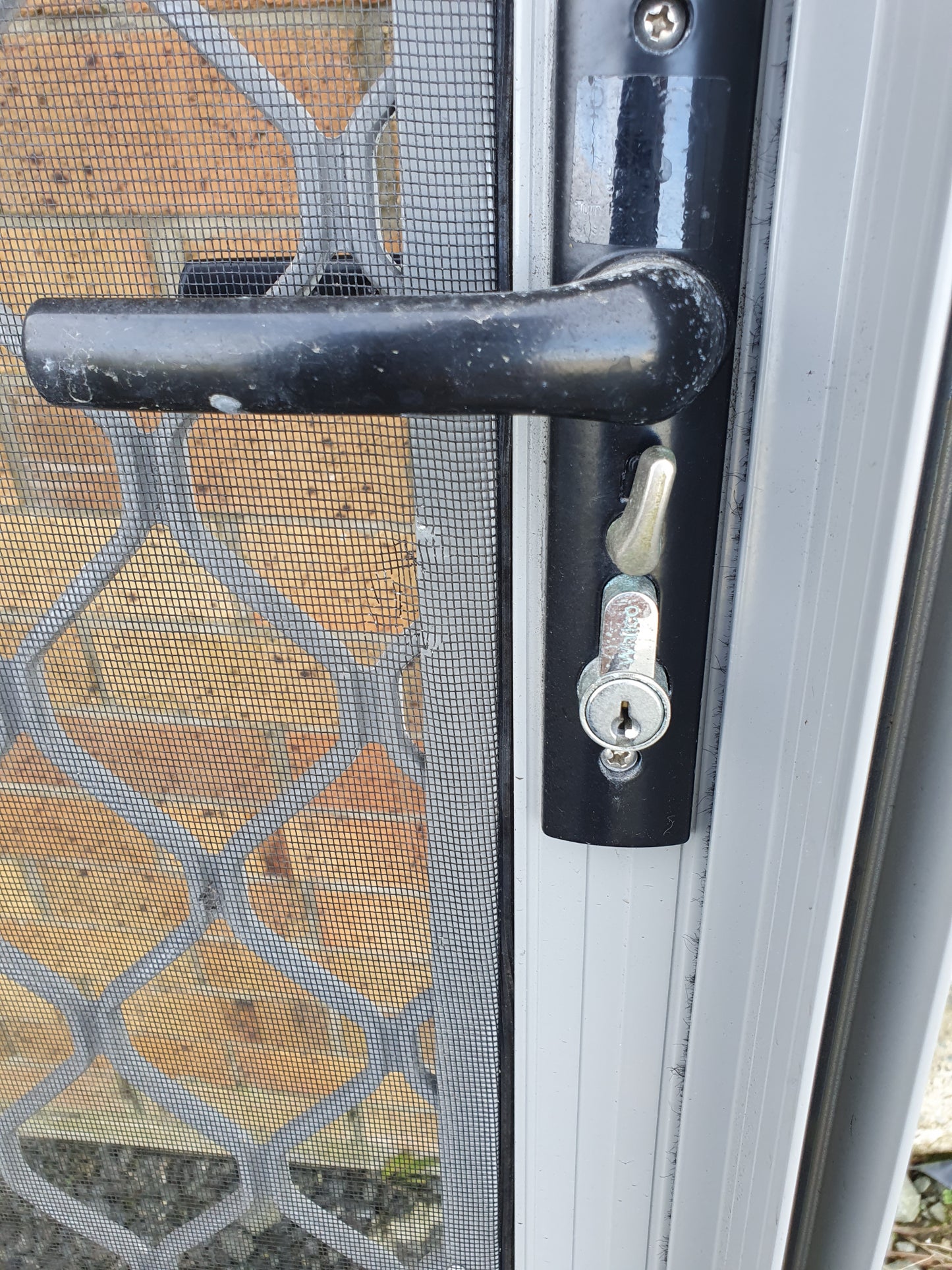 Security screen door in frame 2040 H x 860 W