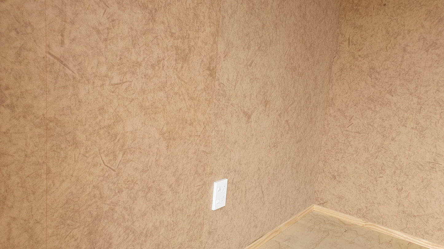 Interior wall linings, Triboard, flat finish 2400 x 1200 x 10mm