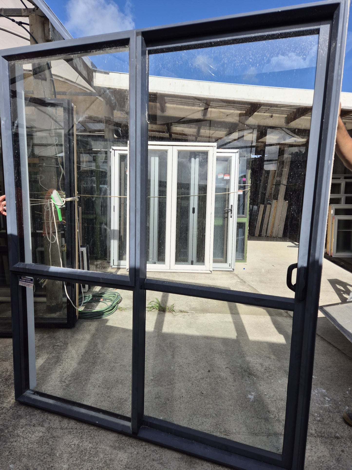 New Denim Blue Ranchslider 2.2 H x 1.8W with opening sash see matching Sliding doors