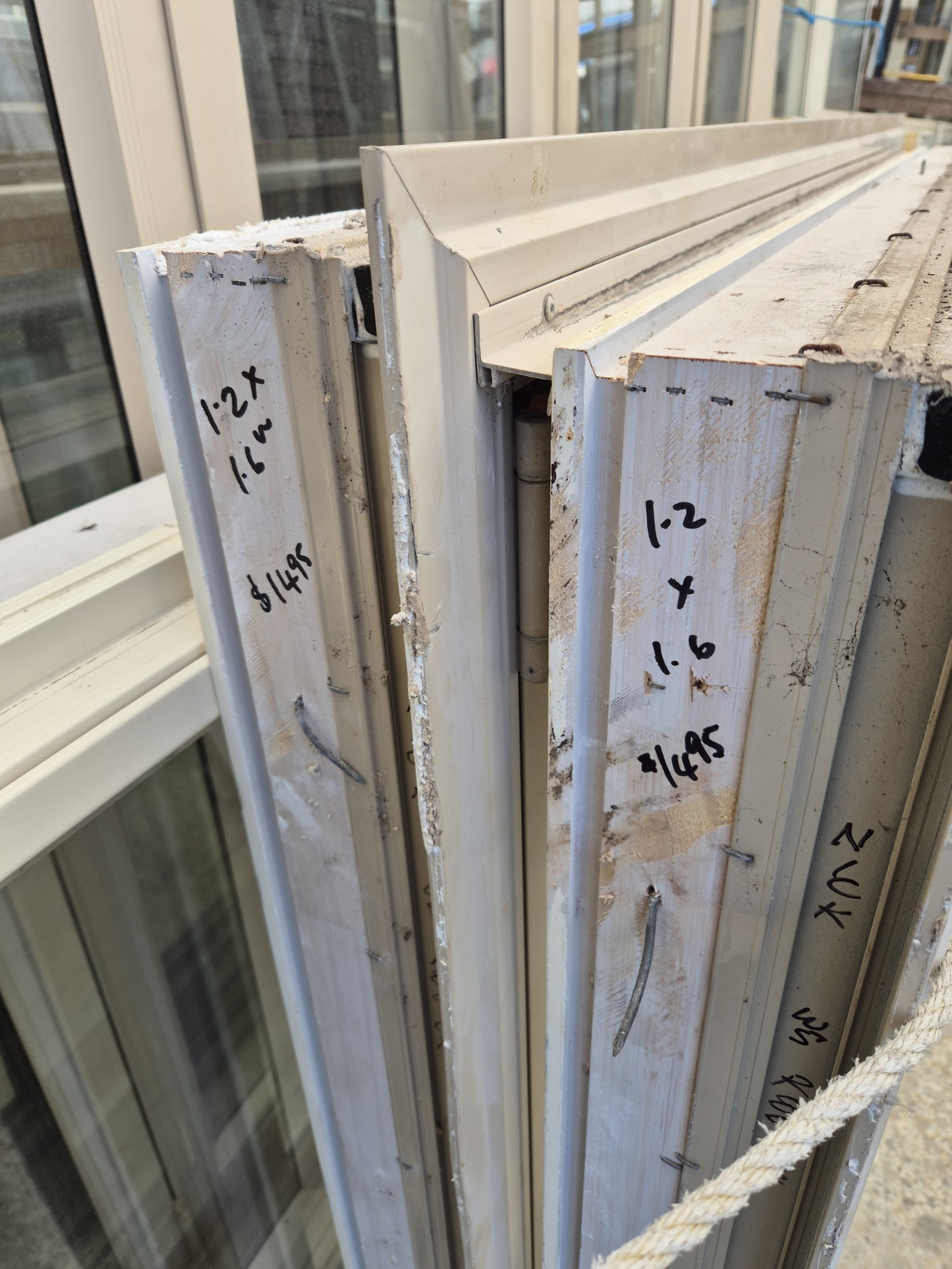 JOB LOT OF ALUMINIUM JOINERY Bifold, French door & 2 x Bifold windows