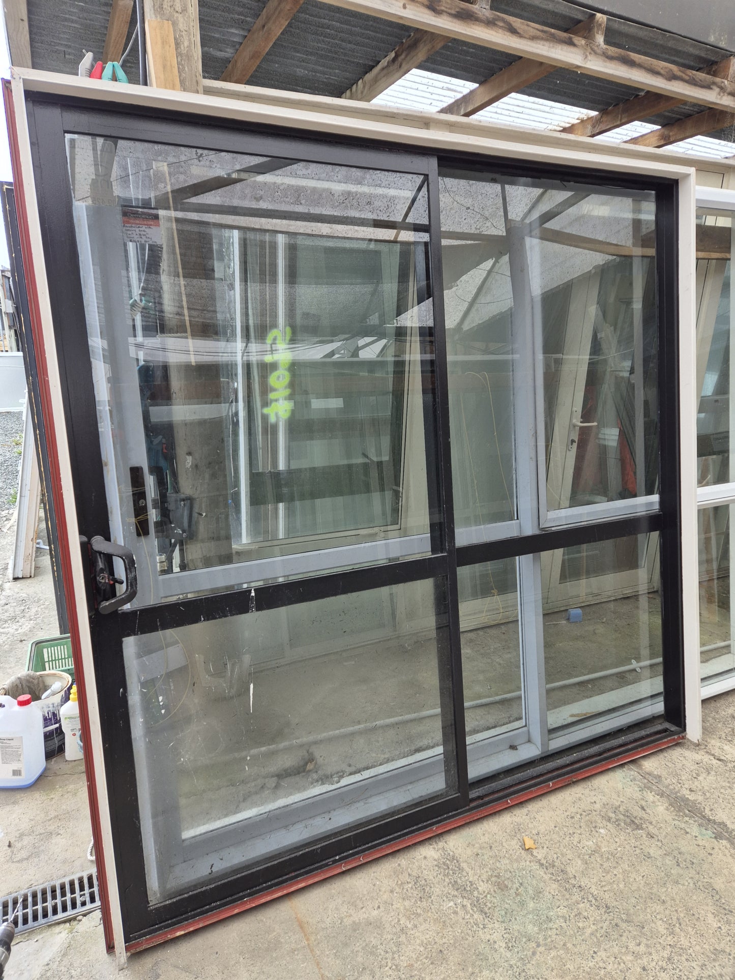 Painted Black Ranchslider 2 m H x 2 m W #R1927