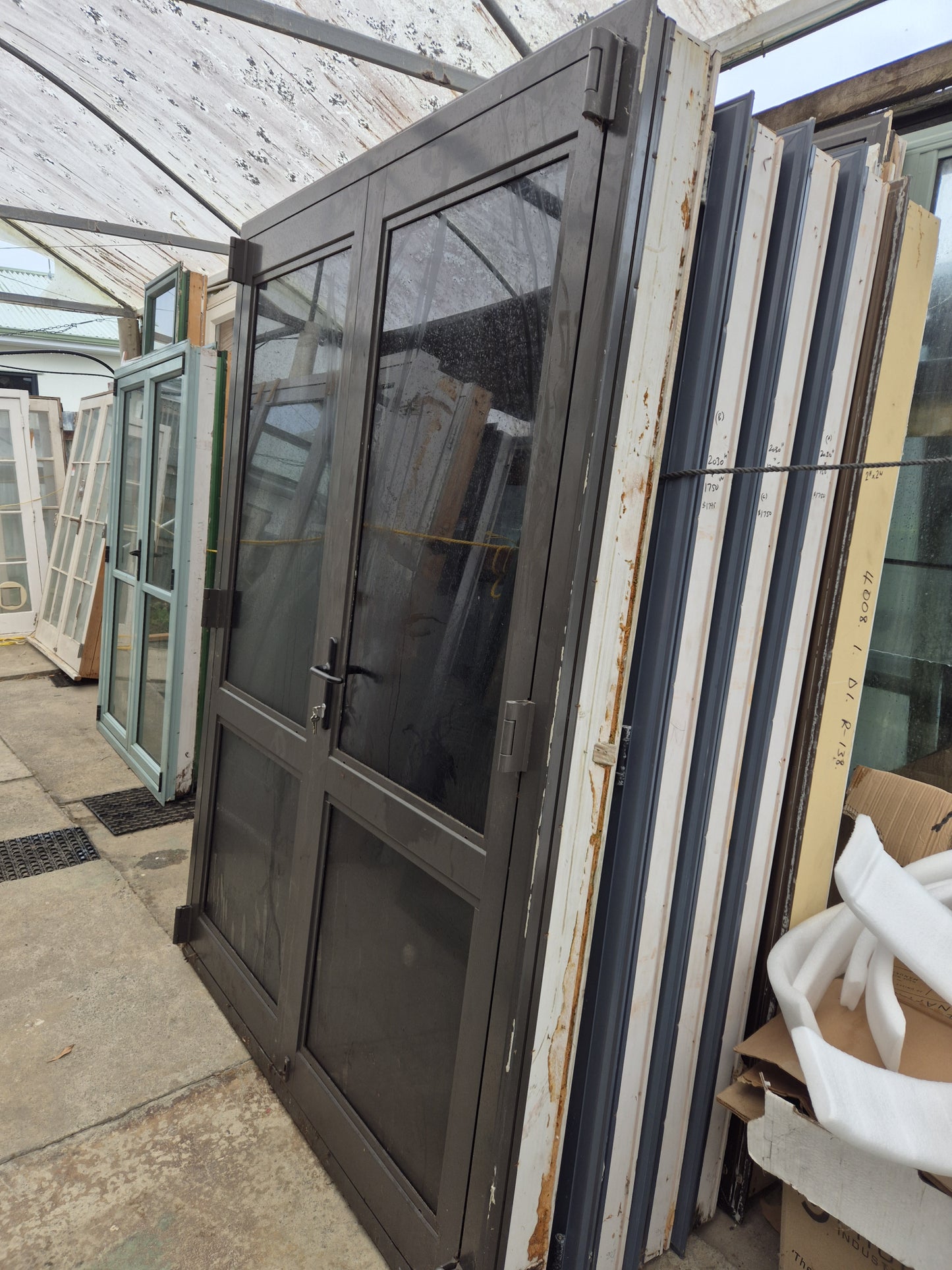 Near New Double Glazed Ironsand French Door 2125 H x 1500 W #FD0001