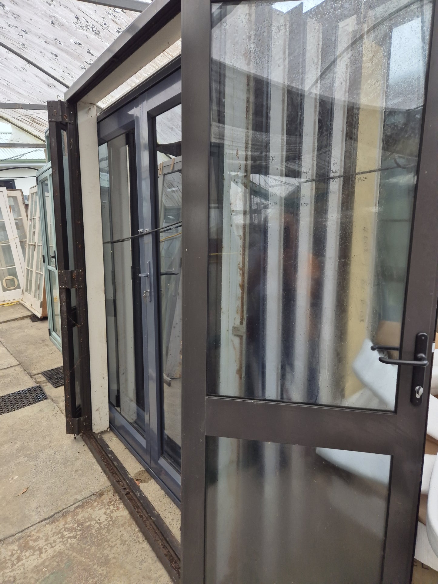 Near New Double Glazed Ironsand French Door 2125 H x 1500 W #FD0001
