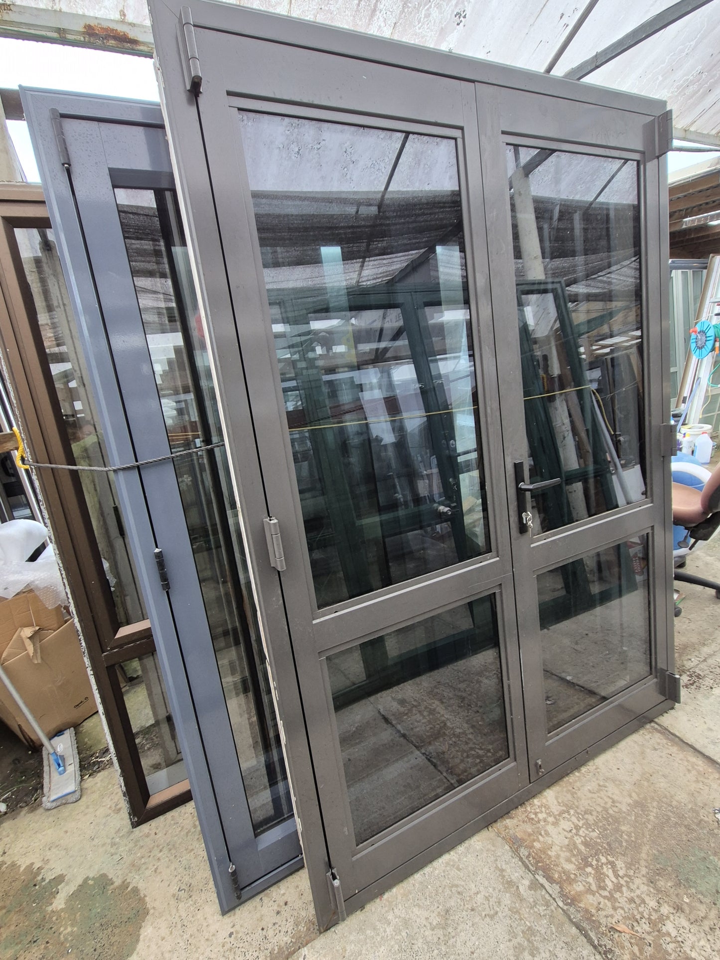 Near New Double Glazed Ironsand French Door 2125 H x 1500 W #FD0001