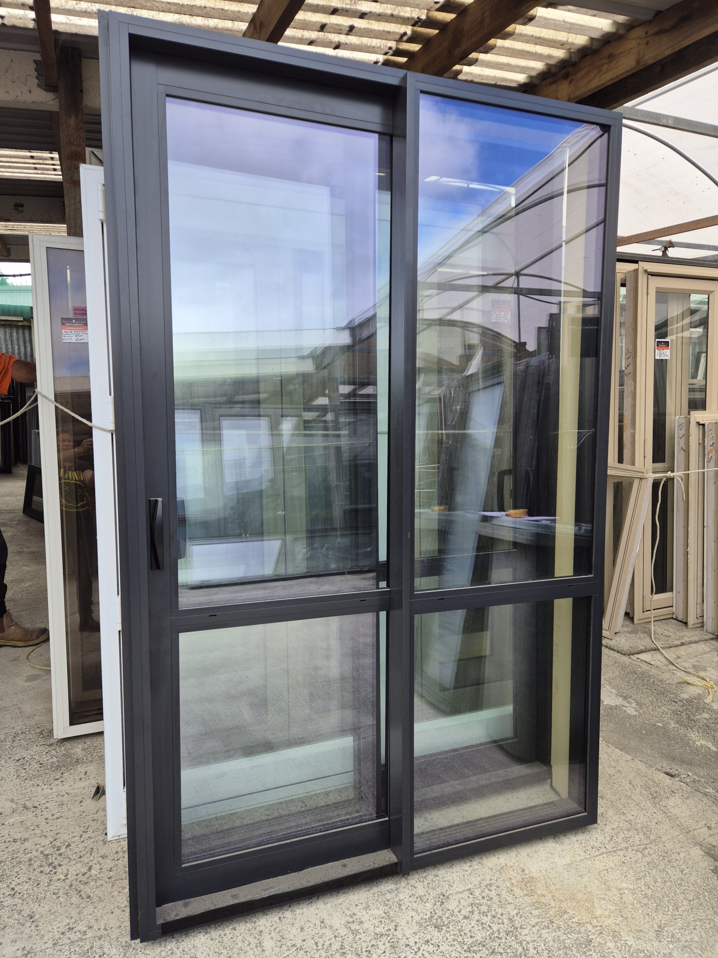 BRAND NEW DOUBLE GLAZED Ranchslider 2230 H x 1425 W L-R (R1915)