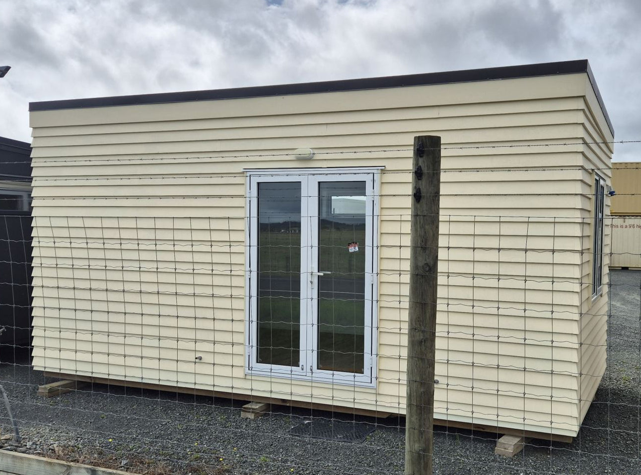 Ready now! NEW Weatherboard Portable building 6 x 3 m Double Glazed Joinery