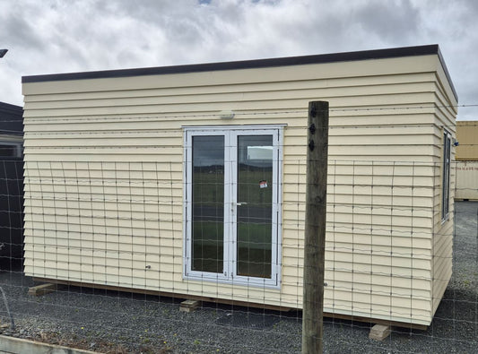 Ready now! NEW Weatherboard Portable building 6 x 3 m Double Glazed Joinery