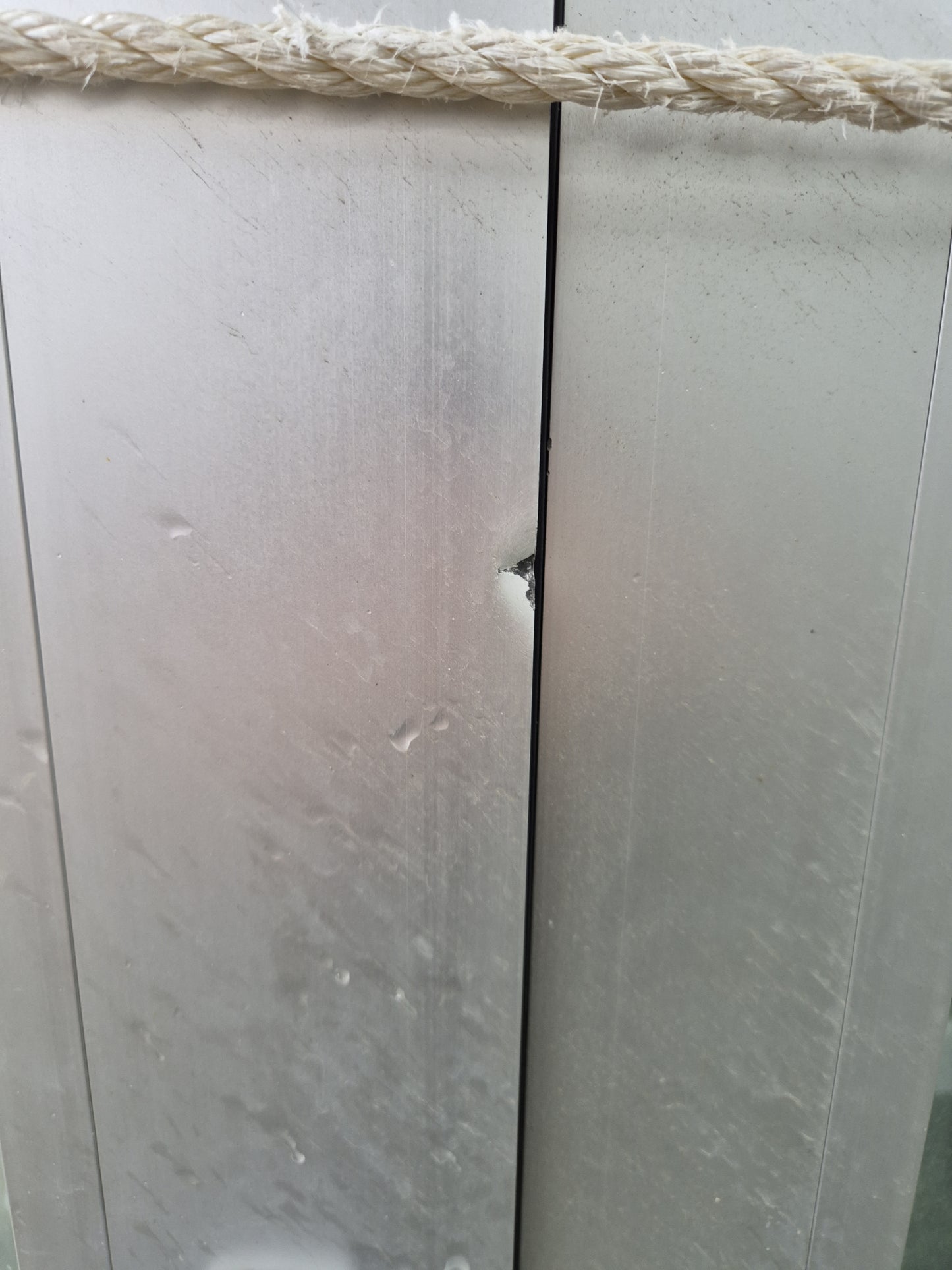 Silver Bifolding Door with Access Door 2250 H x 3100 W #B1921