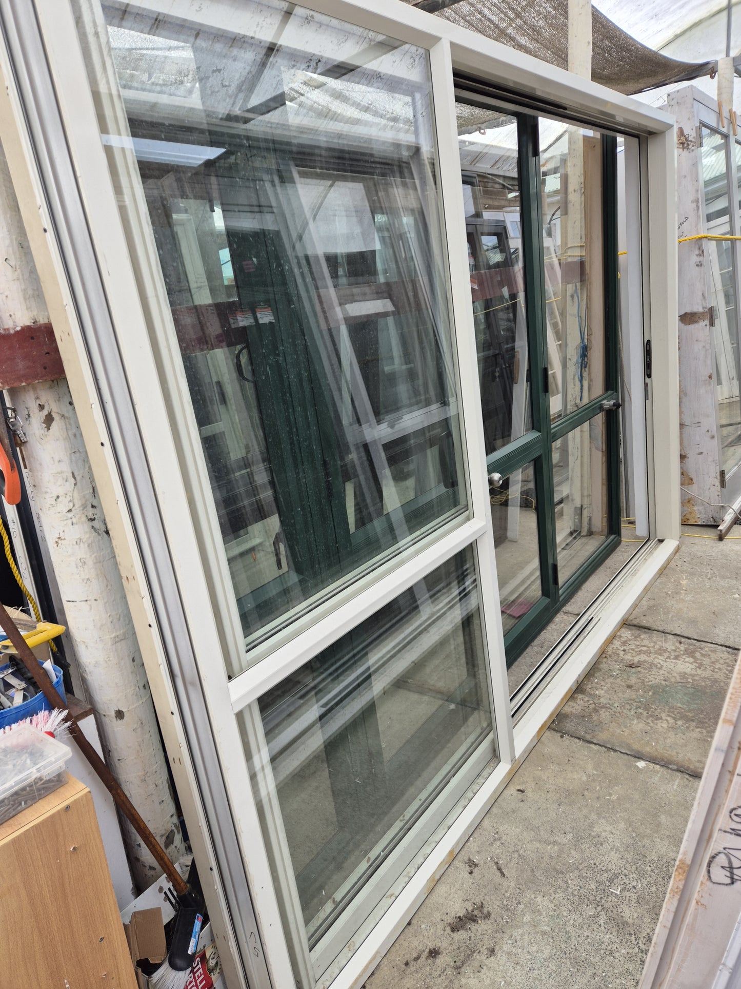 Stacker Sliding door 2 H x 3 W, comes with key, GD condition (R1933)