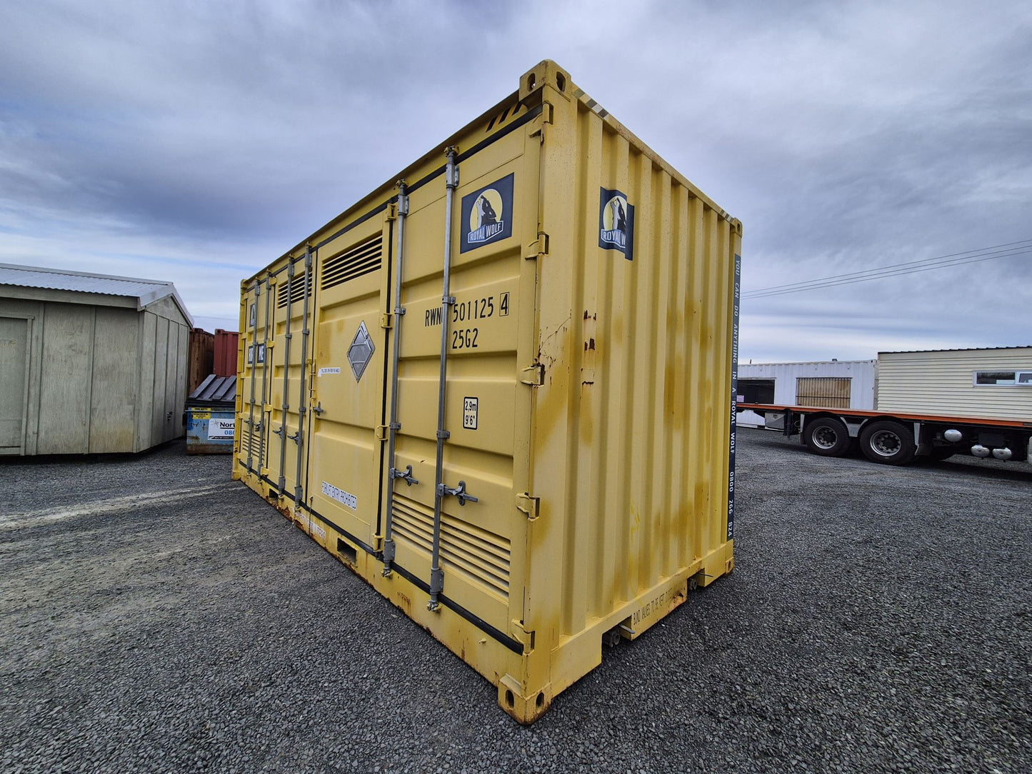 20FT DANGEROUS GOODS CONTAINER, SIDE OPENING, GD COND