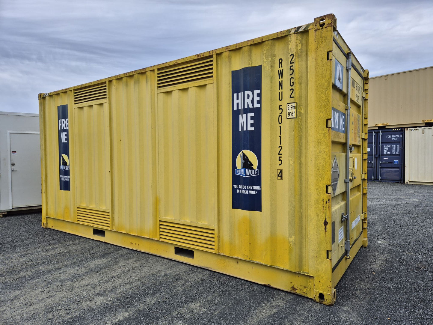 20FT DANGEROUS GOODS CONTAINER, SIDE OPENING, GD COND