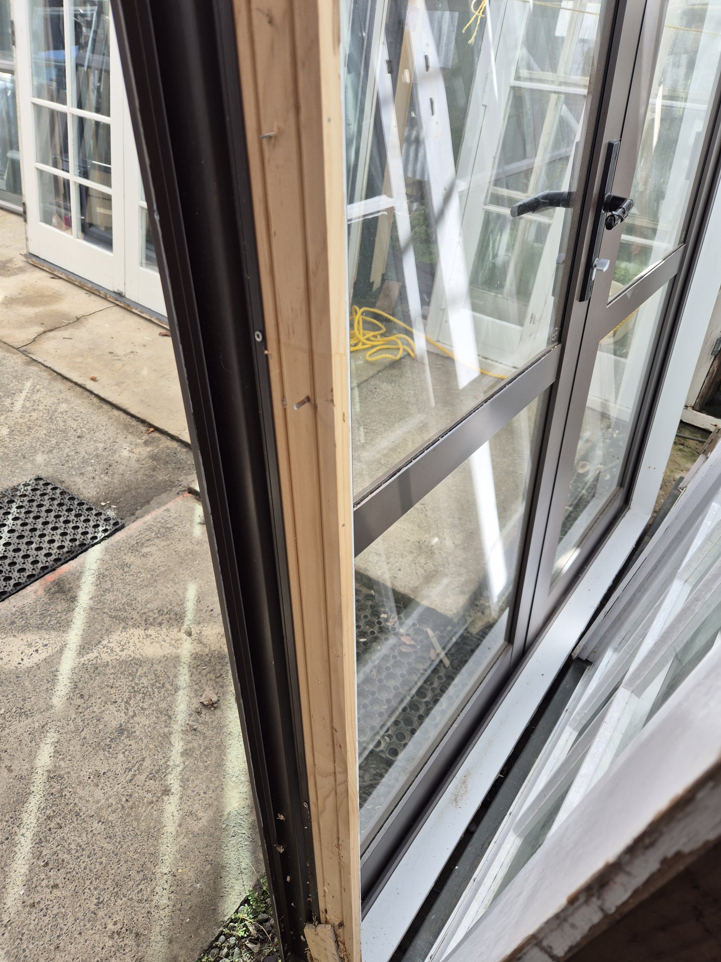 Aluminium French doors 2 H x 1.55 W see matching joinery also available