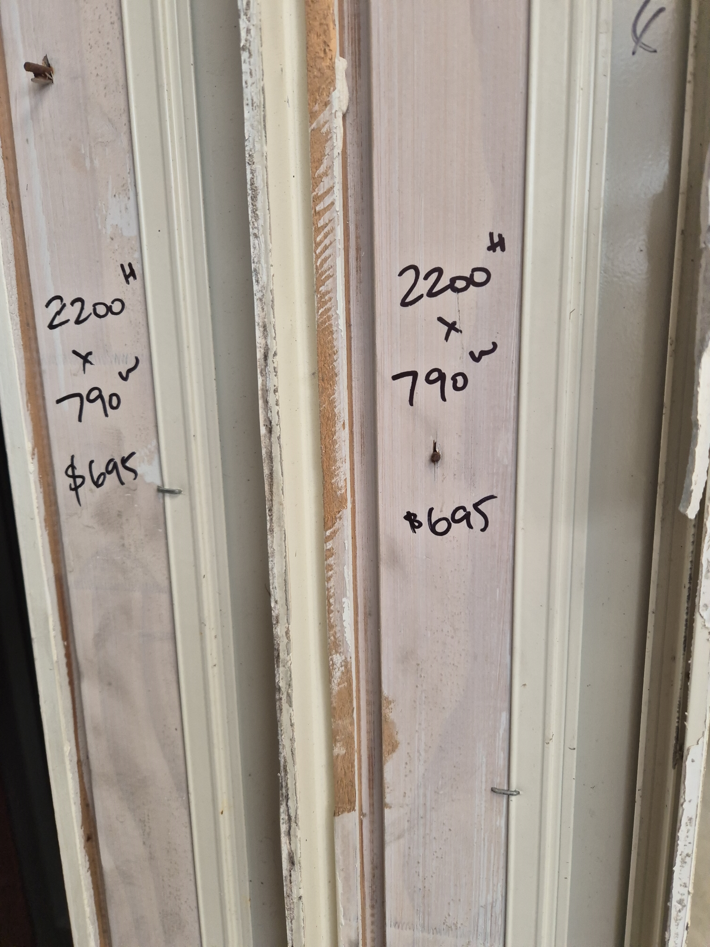 Cream Door 2.2 H x 790 W Opens outwards #1992