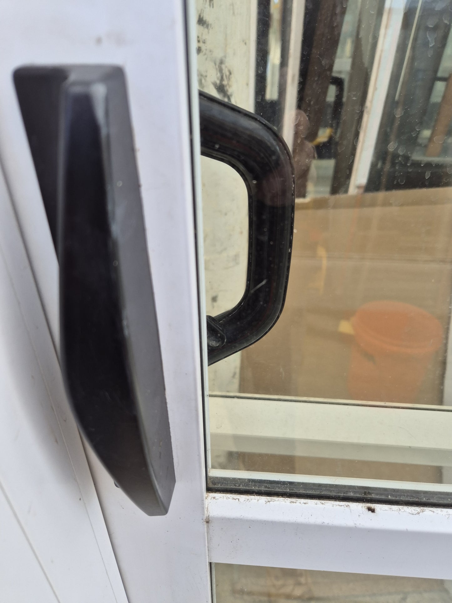 White Stacker Slider with opening window 2230 H x 2630 W #2009