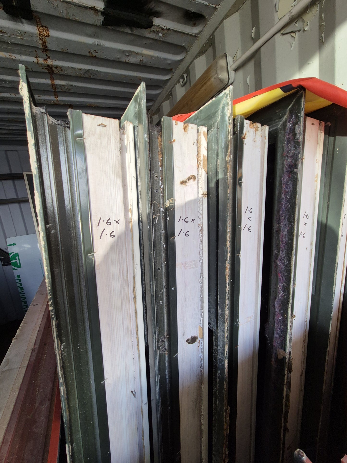 Karaka Green Aluminium window 1.6 x 1.6 #2045 (6 available)