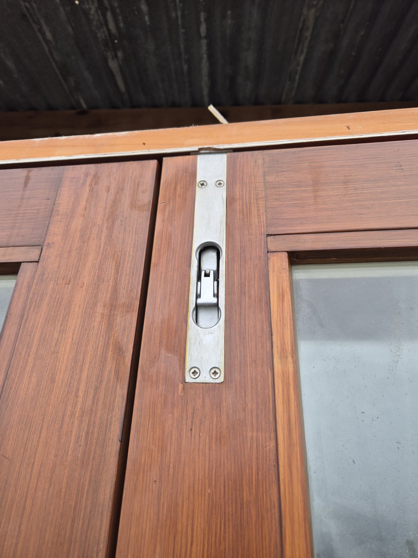 Aluminium & Cedar Entrance doors, see matching House lot of joinery #2044a