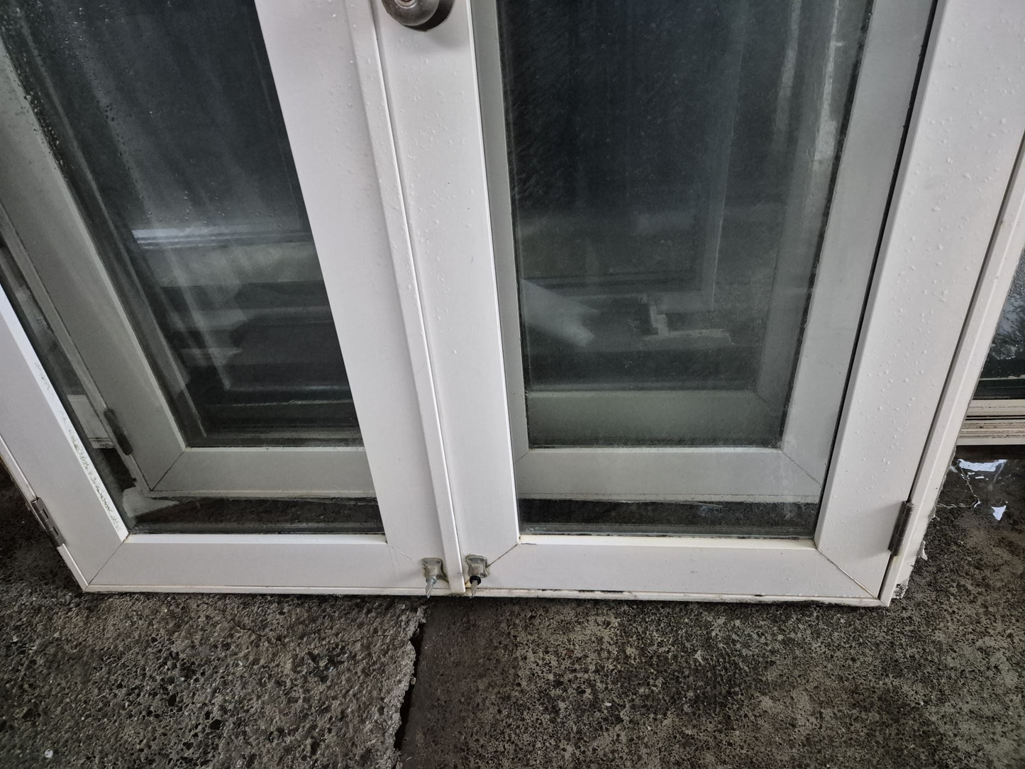 Aluminium & Cedar French doors 2120 H x 2800 W #2044f