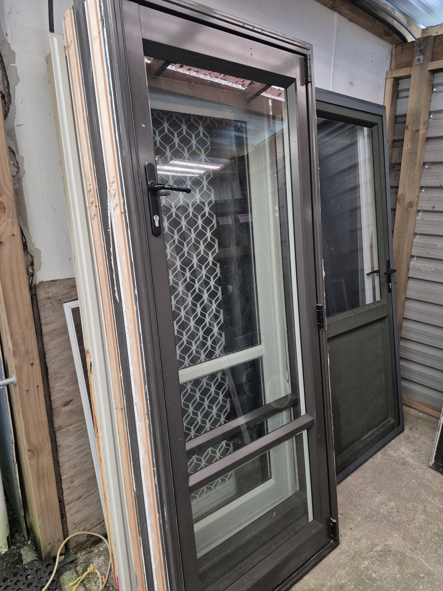 Ironsand Single Aluminium door 2.1 H x 850 W #2047