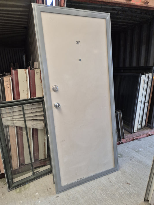 Solid core Door, aluminium frame 2060 H x 880 W #2061