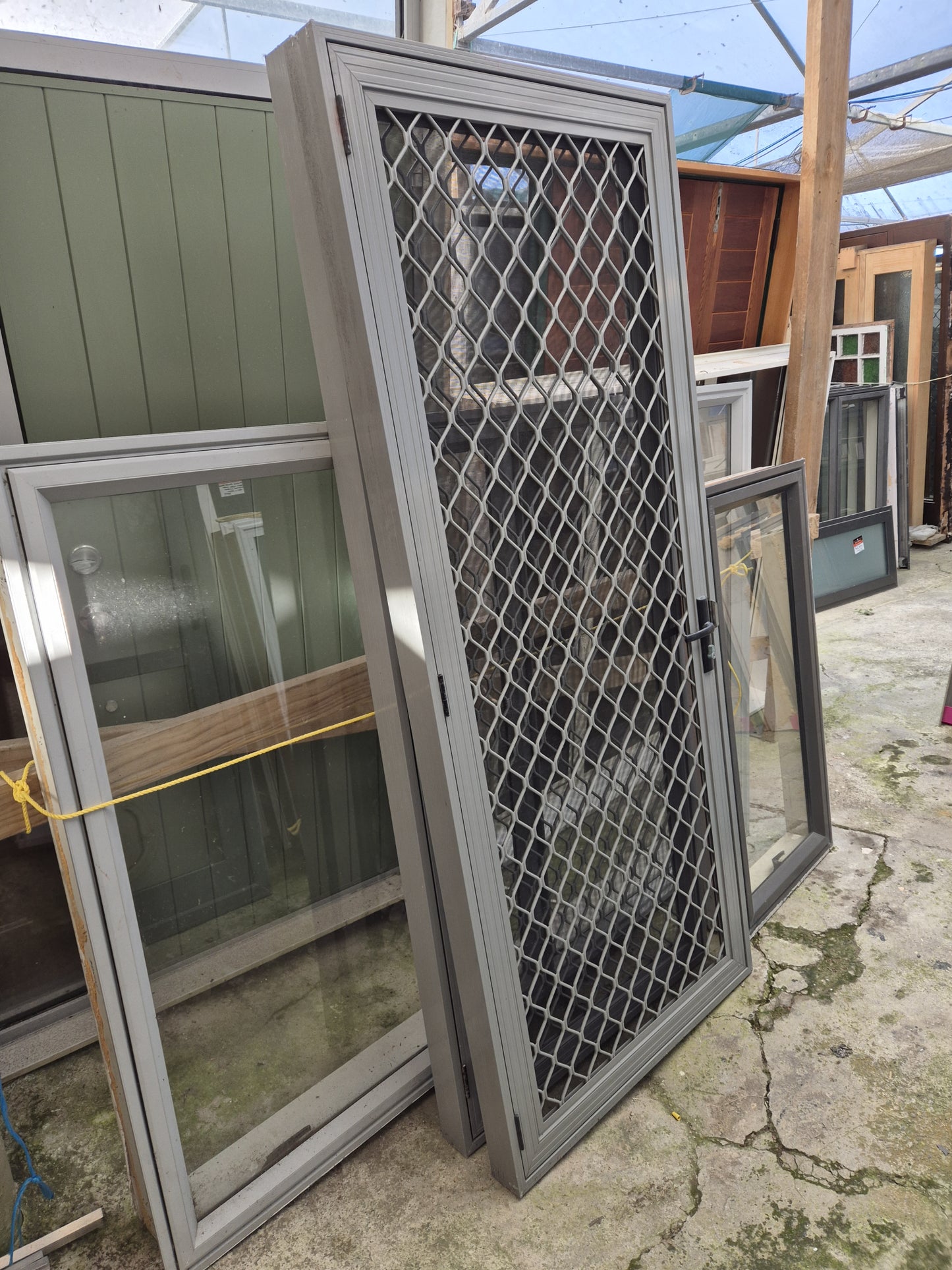Security / Flyscreen door with aluminium frame 2 H x 840 W #2064