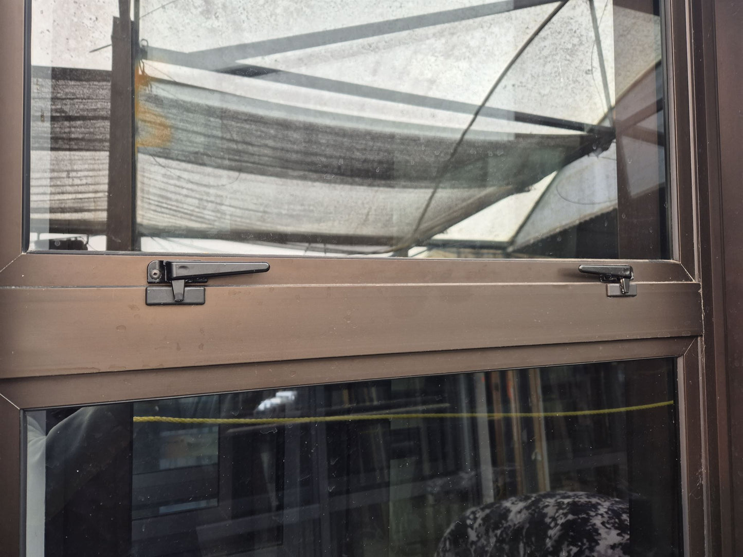 Modern Bronze Stacker Slider with windows 2135 H x 2400 W #2060