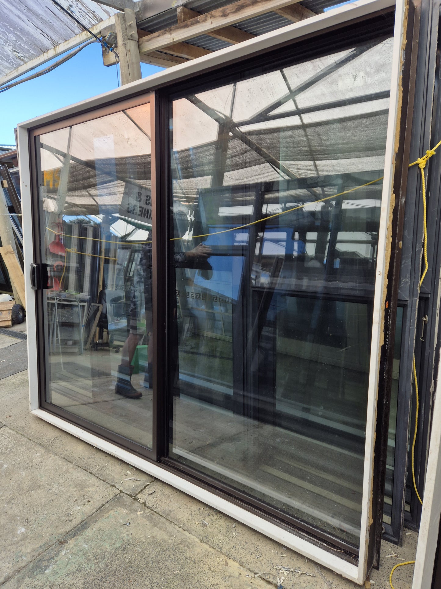 DOUBLE GLAZED Bronze Ranchslider 2 H x 2.4 W #2040