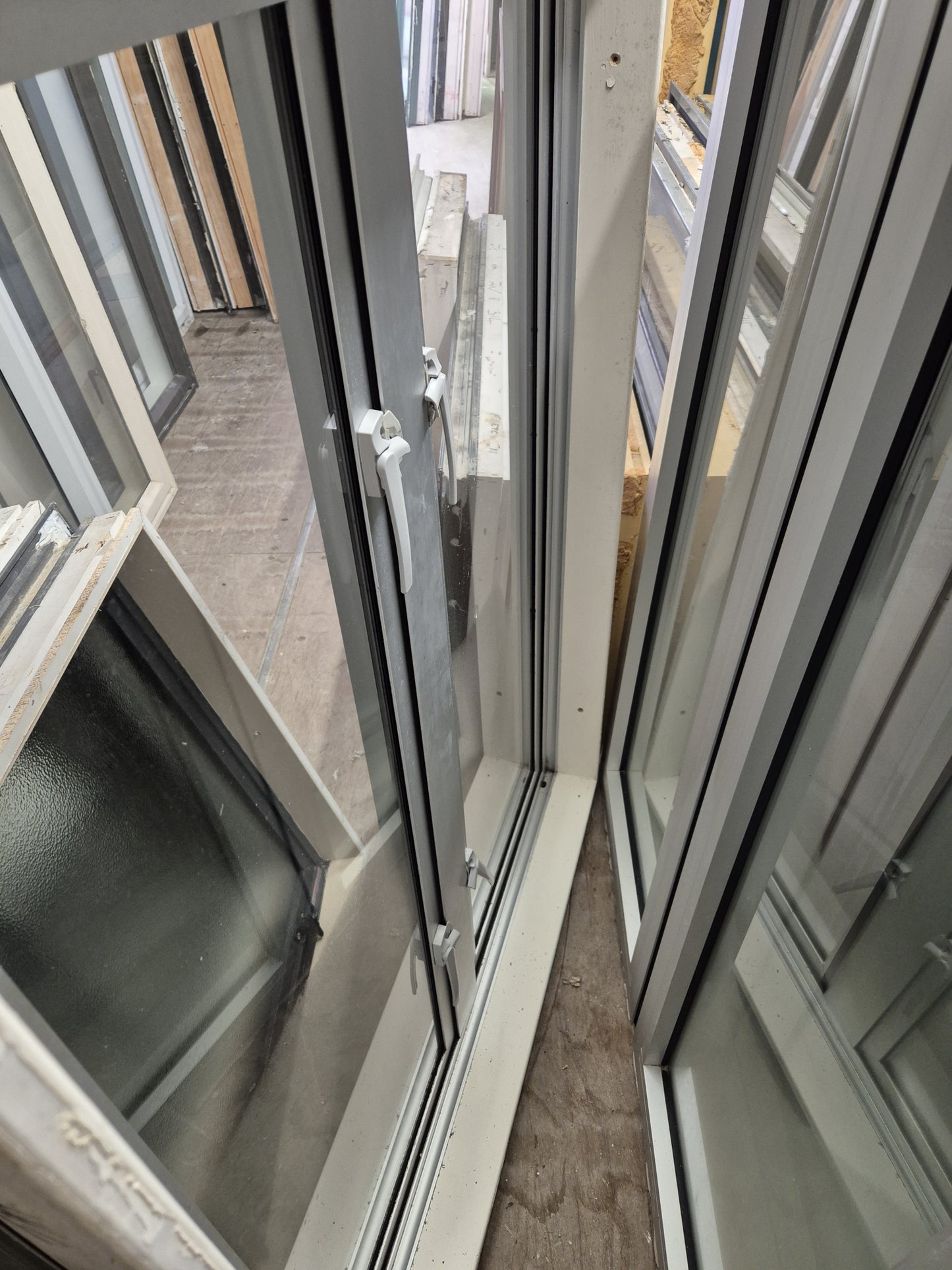 Silver casement opening windows 1250 H x 950 W #2078