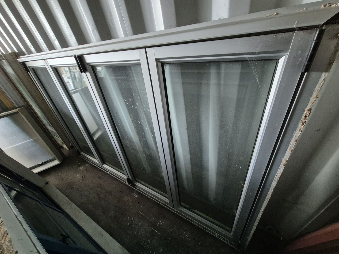 Silver Bifolding Window 1450 H x 2420 W #2087