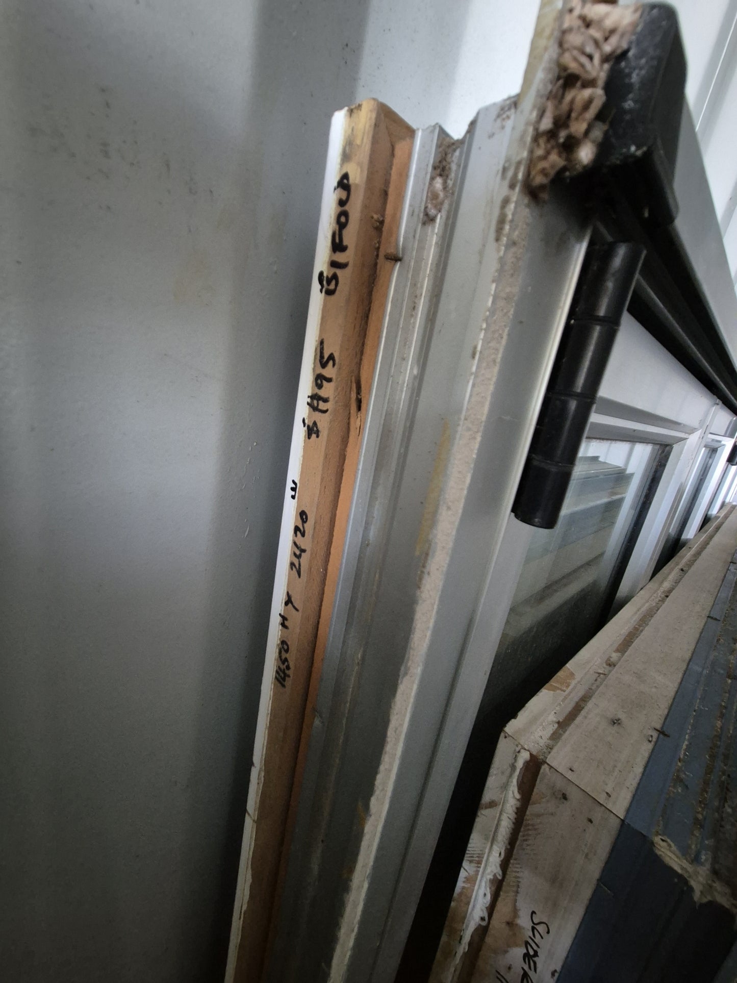 Silver Bifolding Window 1450 H x 2420 W #2087