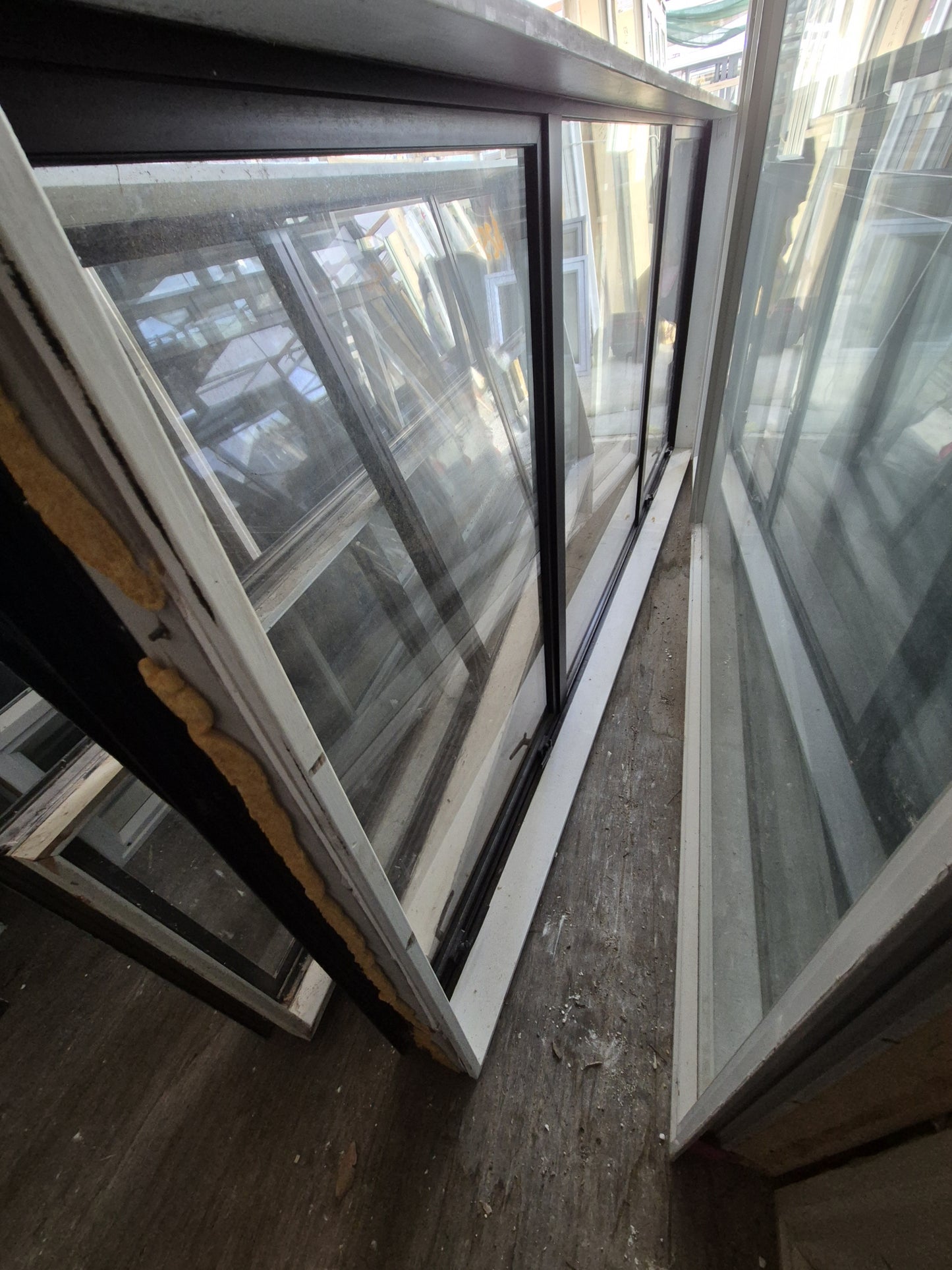 Dark Bronze Double Glazed, double opening window 1.2 H x 2.6W #2088