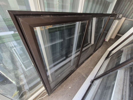 Dark Bronze Double Glazed, double opening window 1.2 H x 2.6W #2088