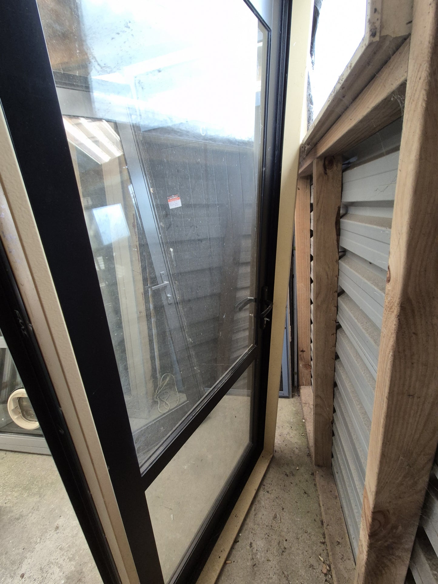 Black / Ebony Wide P.A. Door 2115 H x 920 W, opens outwards #2090