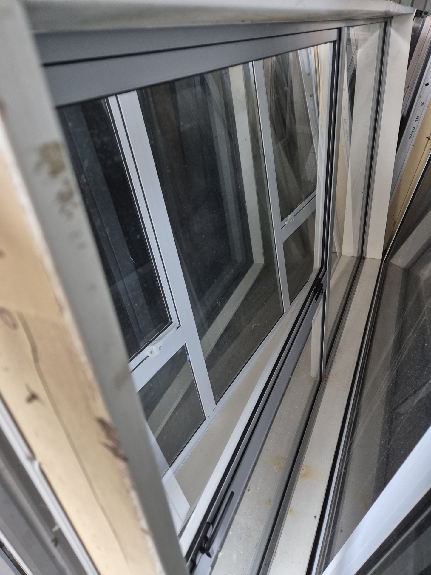 Modern Grey Aluminium Opening Window 1210 H x 2130 W #2093