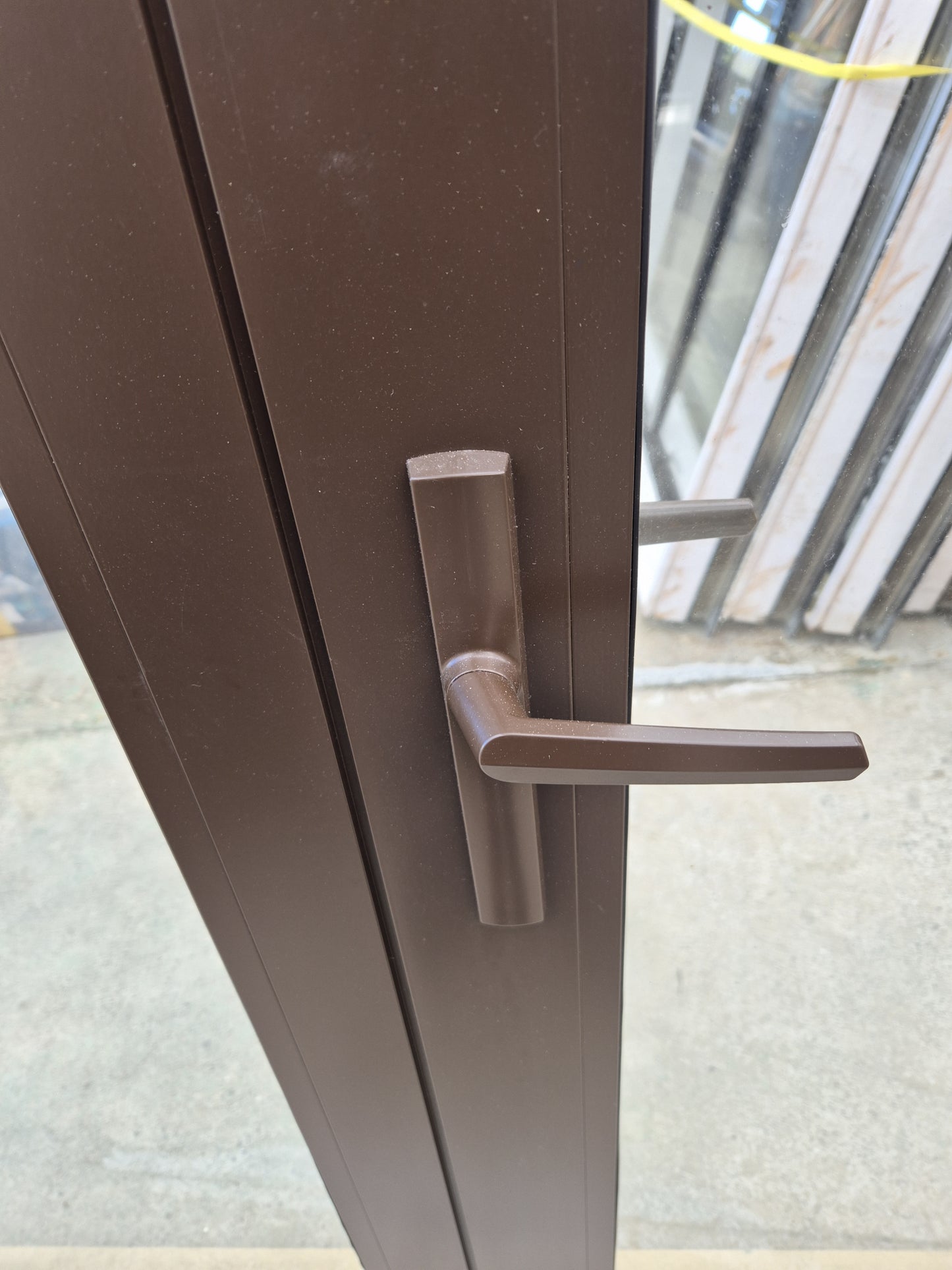 New Double Glazed Brown French Door 1980 H x 1500 W #2107
