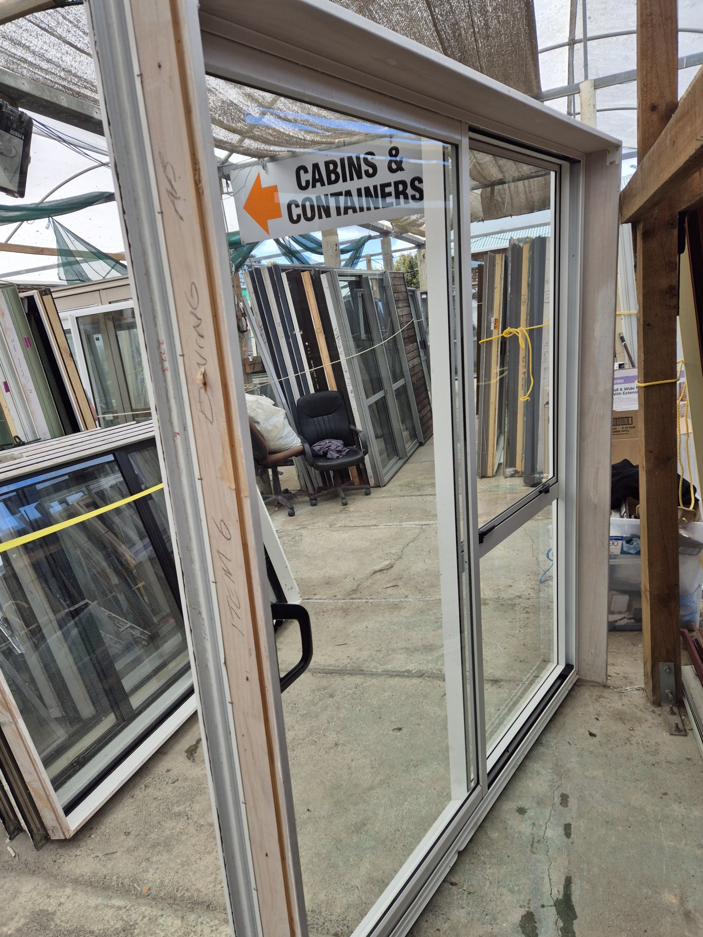 Off White Ranchslider 2 H x 1.8W #2109 - See matching Doors & Windows