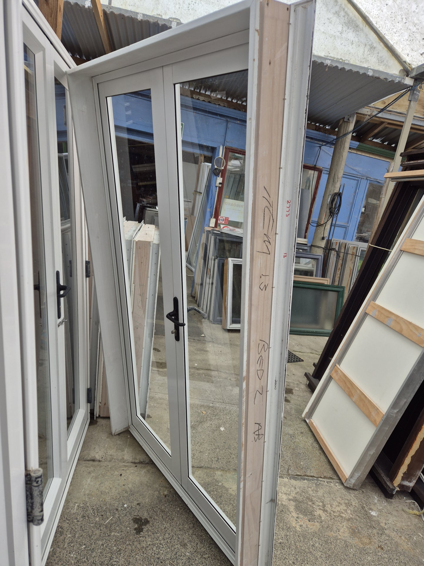 French Doors 2 H x 1.2 W Gd cond #2109a #2109b see matching joinery listed