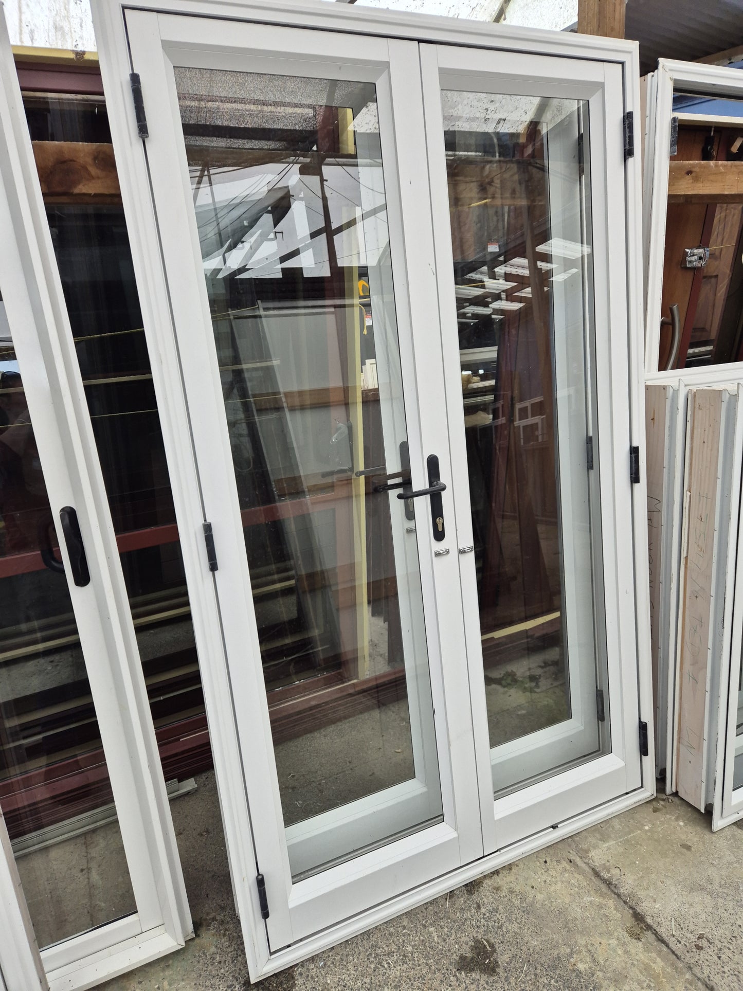 French Doors 2 H x 1.2 W Gd cond #2109a #2109b see matching joinery listed
