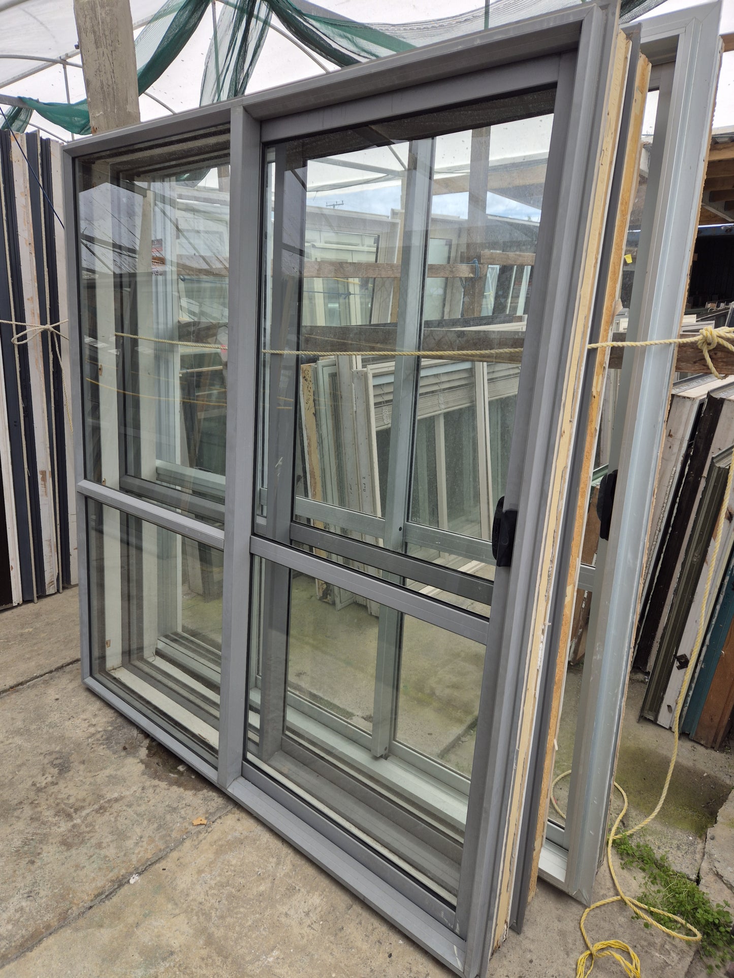 Sandstone Grey Ranchslider 1960 H x 1800 W #2108