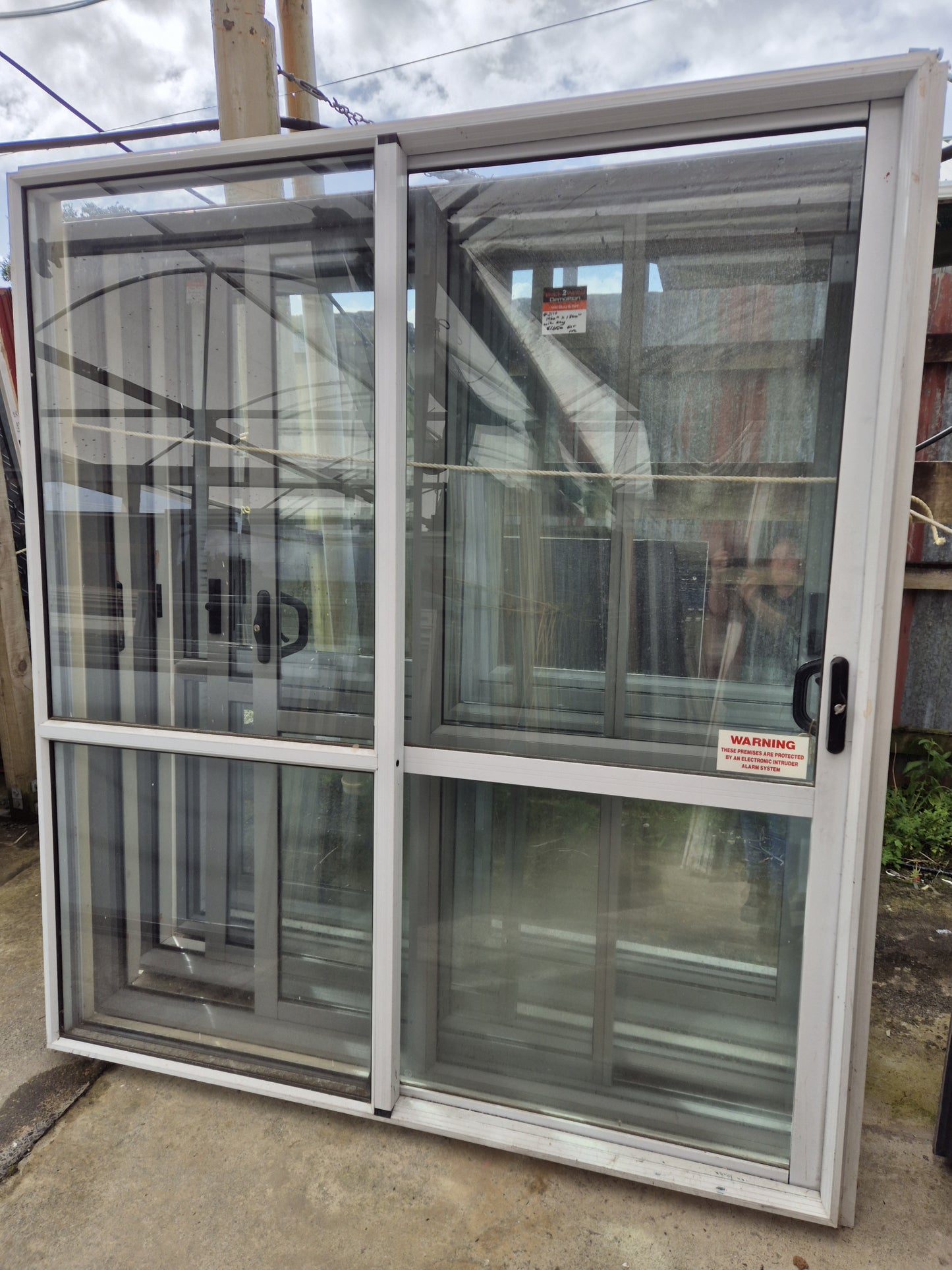 White Ranchslider 2030 H x 1800 W #2118