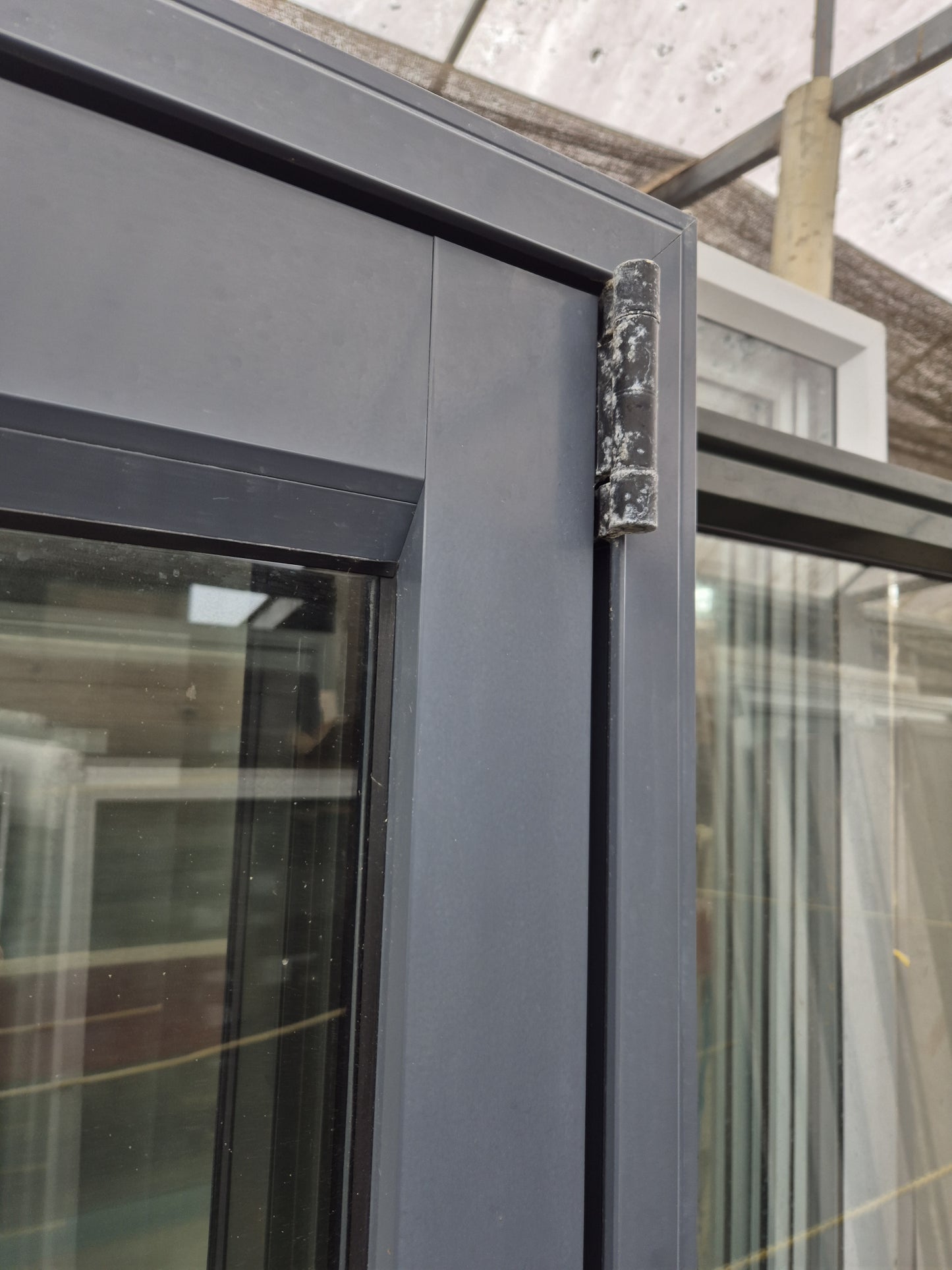 Denim Blue Aluminium French doors 2030 H x 1750 W #2124