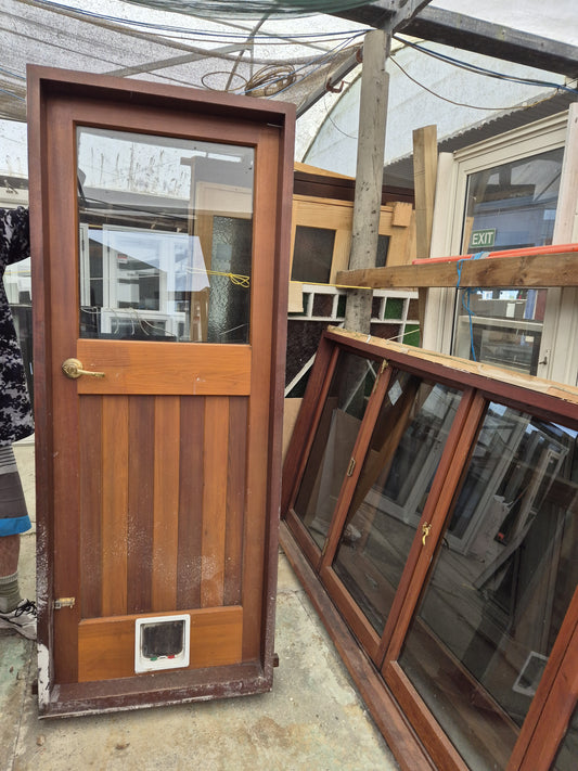 Cedar Door 2040 H x 790 W #30j see matching Cedar bifolds etc