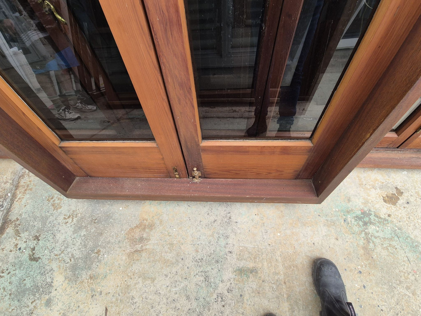Beautiful Cedar French doors 2190 H x 1200 W #30i see matching Bifolds etc