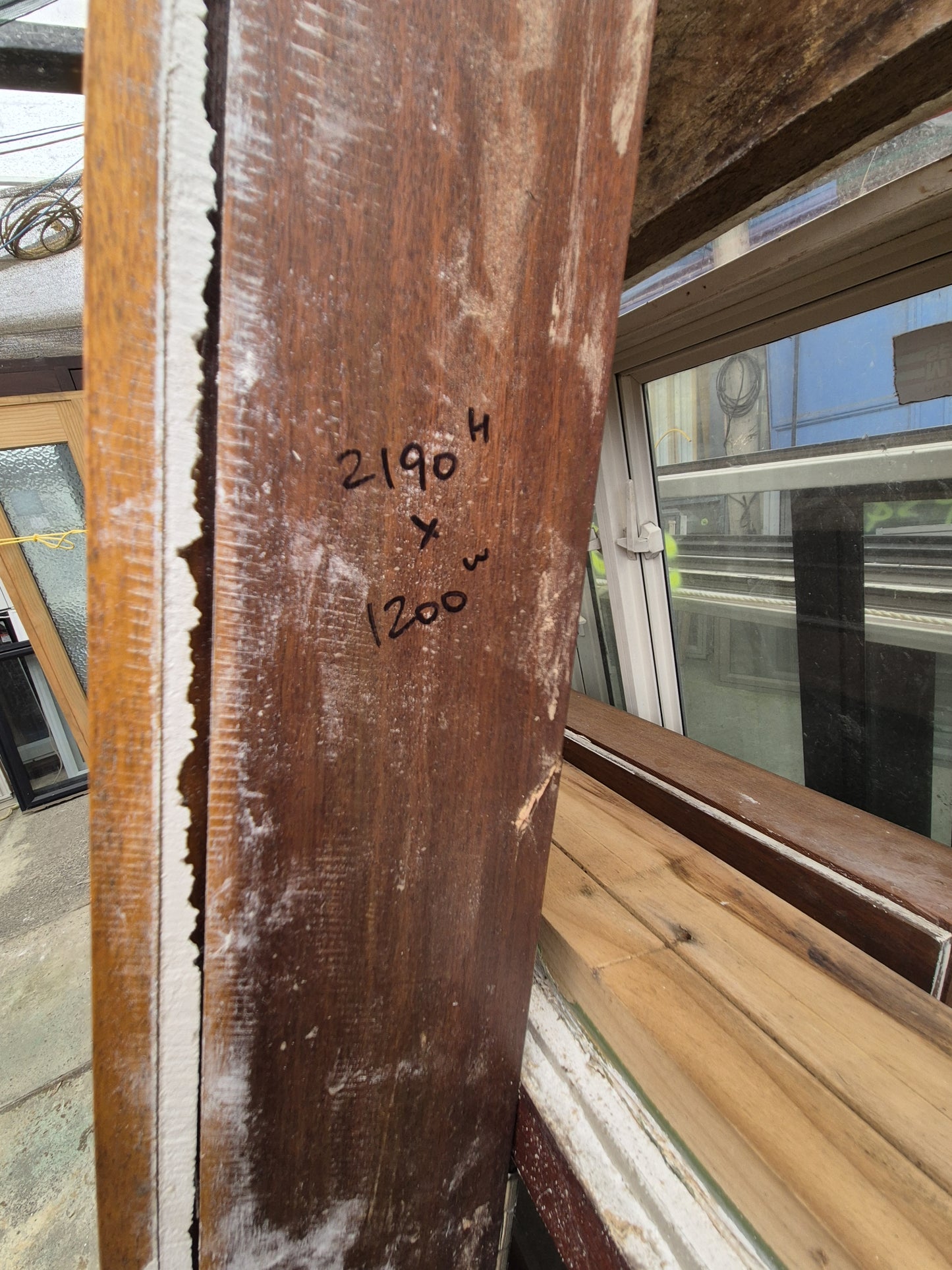 Beautiful Cedar French doors 2190 H x 1200 W #30i see matching Bifolds etc