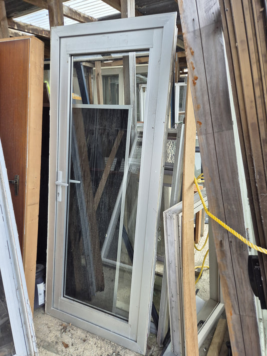 Silver Entry Door 2040 H x 800 W #2128