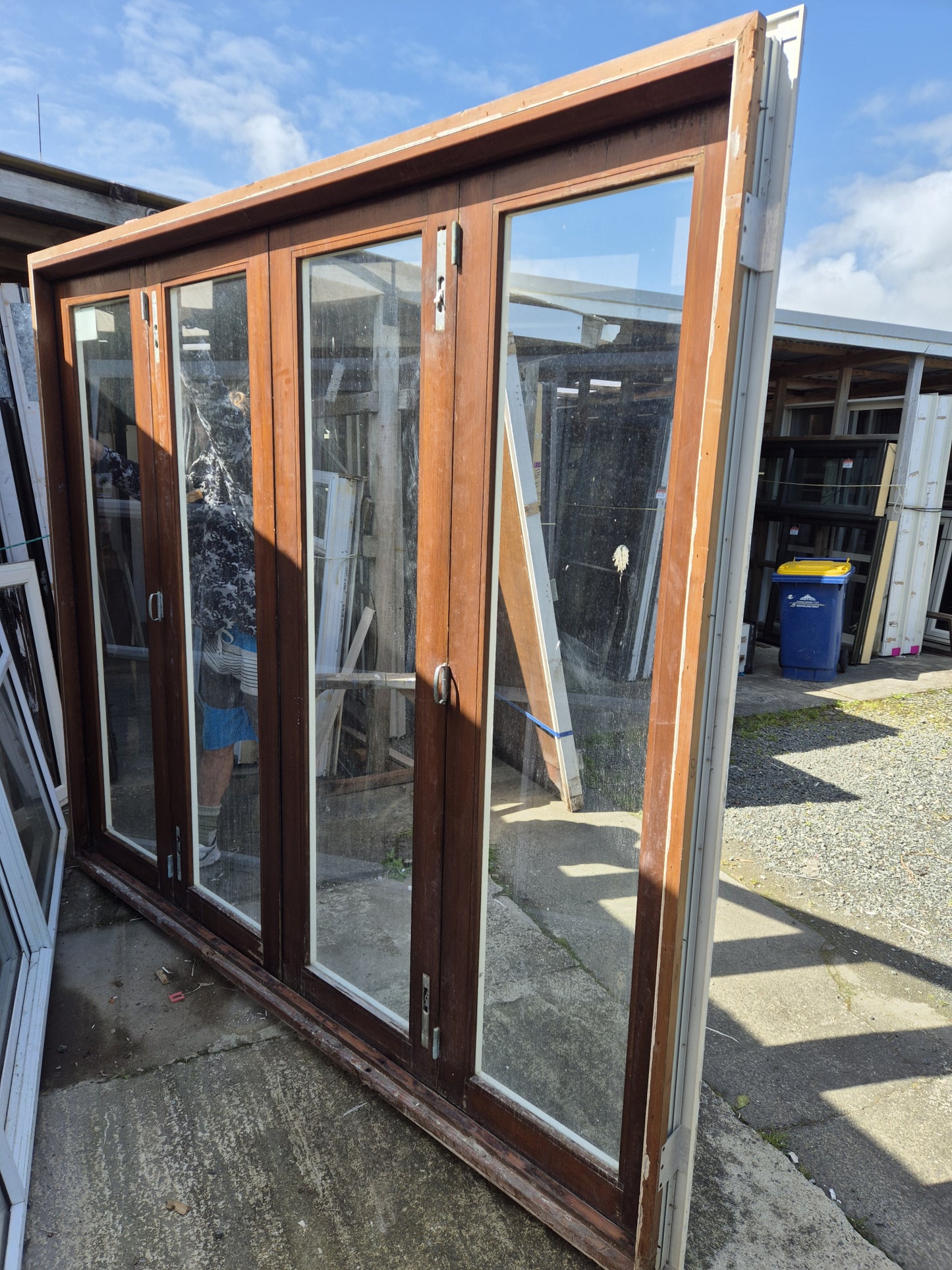 Cedar & Aluminium Bifold Doors 2240 H x 2640 W #2044j