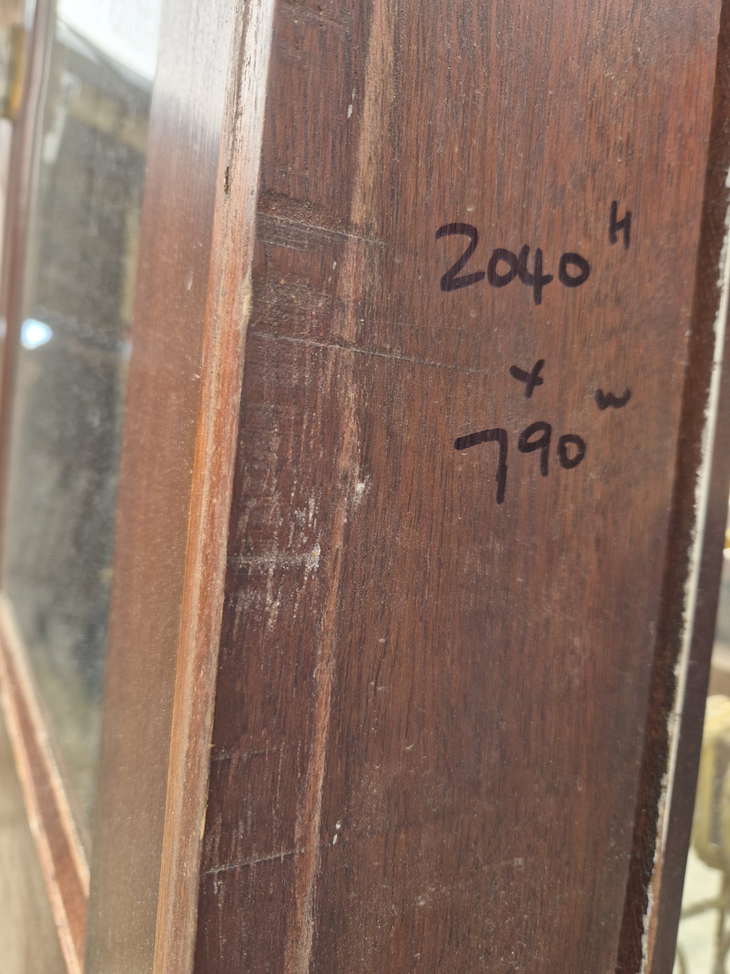 Cedar Door 2040 H x 790 W #30j see matching Cedar bifolds etc